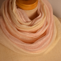 二重紗織お肌触りの良いシルクレーヨン「さくら色～薄かりやす色」　 9枚目の画像