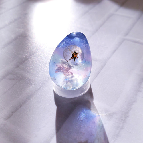No.1370空玉/雲玉レジン24mm【ちいこい】 No.1370空玉/雲玉レジン24mm【ちいこい様専用】 【Resin/レジン