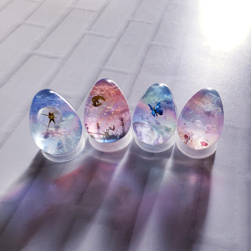 空玉レジン】*｡・+ever promise+・｡*【雲レジン】 立体