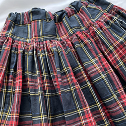 ボリュームギャザースカート／タータンチェック 6枚目の画像