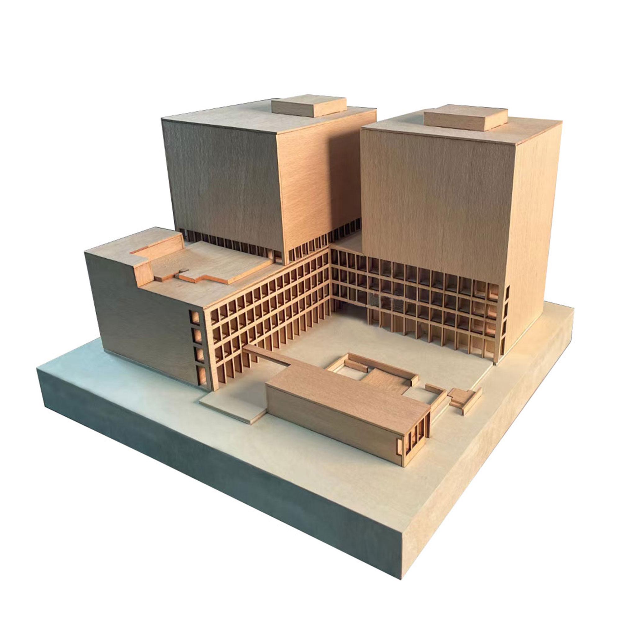 【模型製作】 木製ミニチュア オーダーメイド完成品 〈ホテル〉