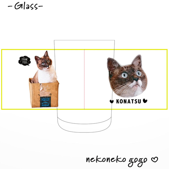 猫さん写真で作るグラス（猫 ネコ ねこ 愛猫写真で♪） 7枚目の画像