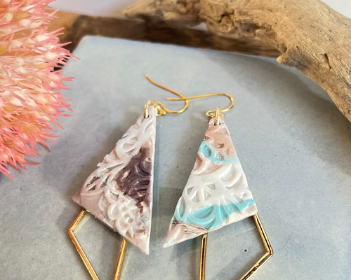 No.1251 ポリマークレイ②ピアス