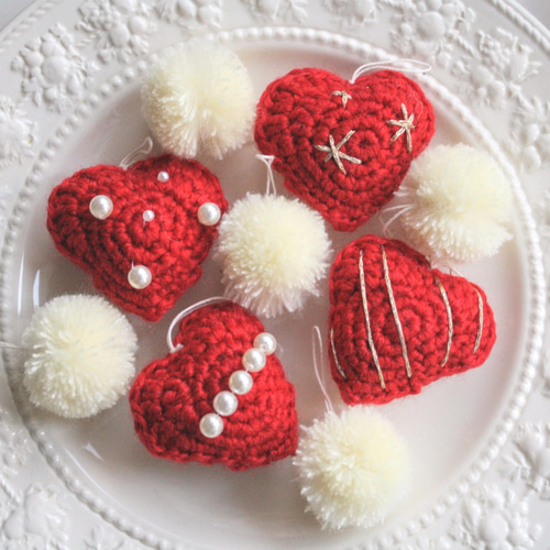 バレンタインのハートガーランド up♻︎ ガーランド pages* 通販