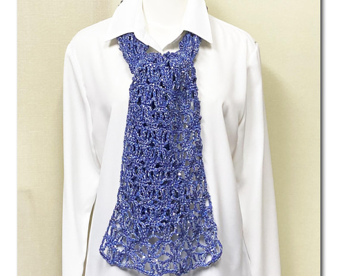 春まで使えるキラキラストール・マフラー ブルー ストール