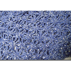 春まで使えるキラキラストール・マフラー　ブルー 8枚目の画像