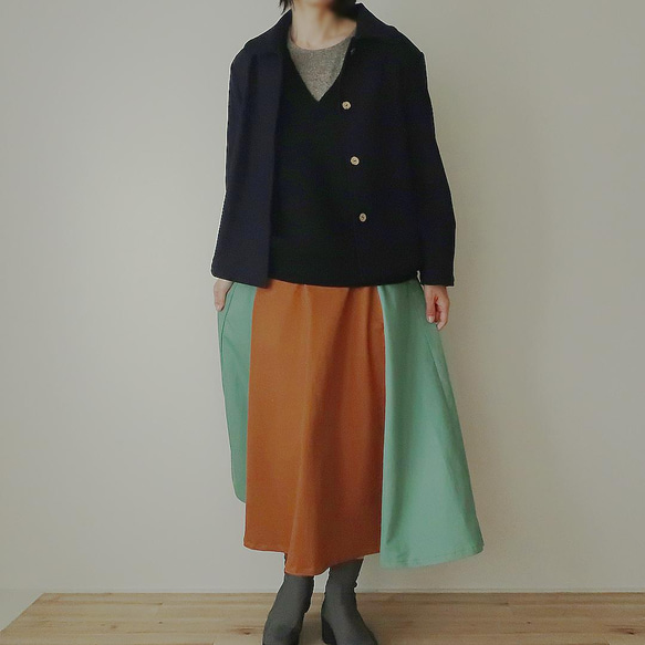 【不可再次上架】長80厘米6件套脫衣裙（免費/棕色+苔綠色） 第11張的照片