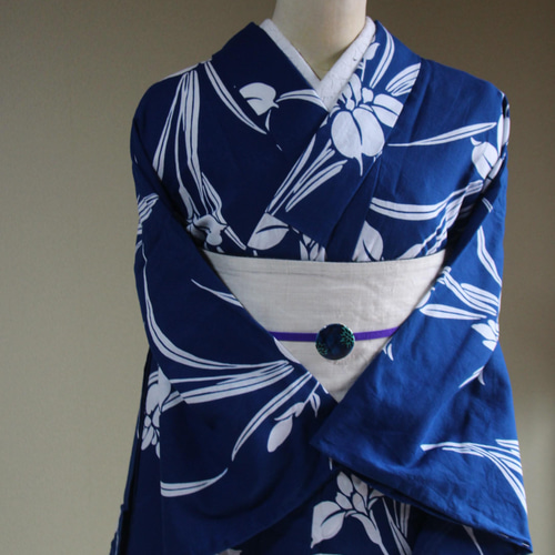 着物 裄68 浴衣 両面染め 注染 藍染め 型染め U-7328 着物 裄68 浴衣 両面染め 注染 藍染め 型染め U-7328