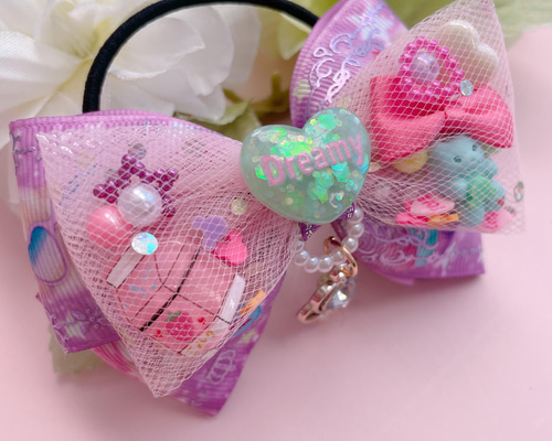 ♡ハンドメイド♡ヘアゴムリボン ⑅︎キッズリボン✩ヘアゴム✩ハンドメイド⑅︎* - メルカリ