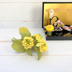 布花 菜の花 黄色い「小さな幸せ」ひな祭りにも 5枚目の画像