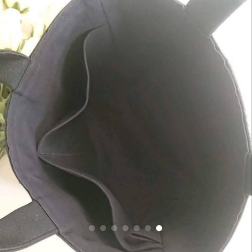 M✰ウィリアムモリスのトートバッグ／大人気柄❗いちご泥棒／ブラック