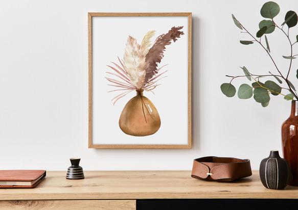 ドライフラワー #4/ 水彩画 / ポスター / フラワーアート 写真