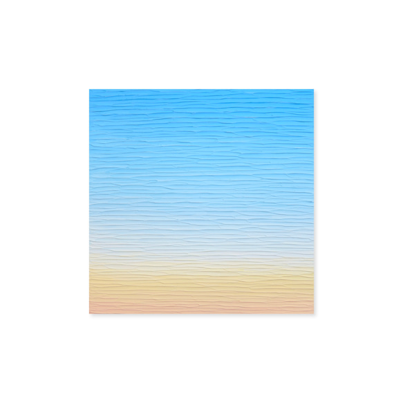 [可自訂的日落]繪畫-天藍色黃色順序（N-#7） 第1張的照片
