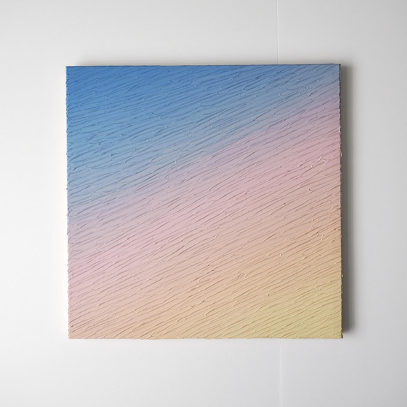 【可客製化的夕陽】繪畫-藍粉色定製作品（N-#3） 第1張的照片