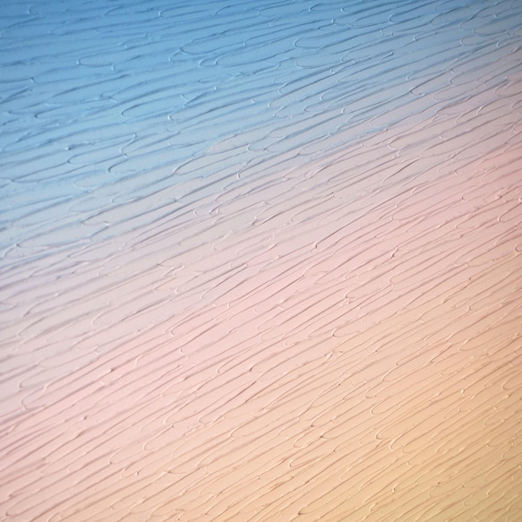 【可客製化的夕陽】繪畫-藍粉色定製作品（N-#3） 第5張的照片