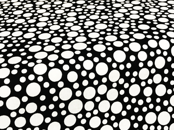 Michael Miller 110cm x 50cmずつ切売 - Playful dots/白黒 3枚目の画像