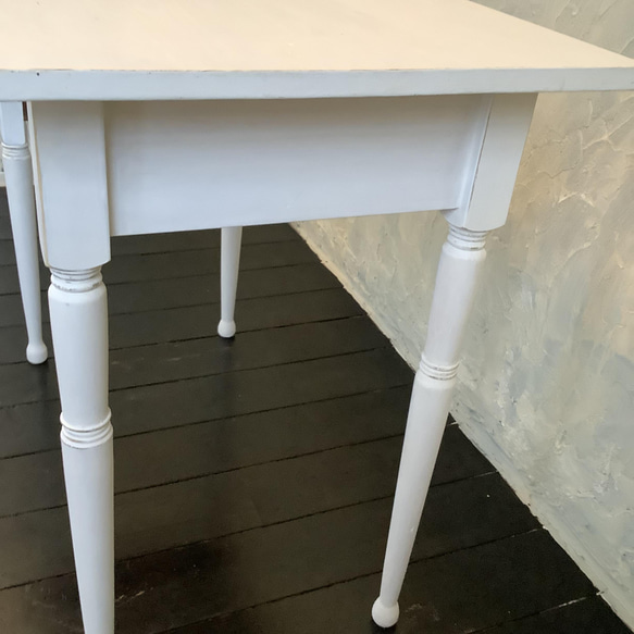 【受注制作】デスク・机・テーブル・コンソールテーブル・ホワイト・フレンチシャビー#100 12枚目の画像
