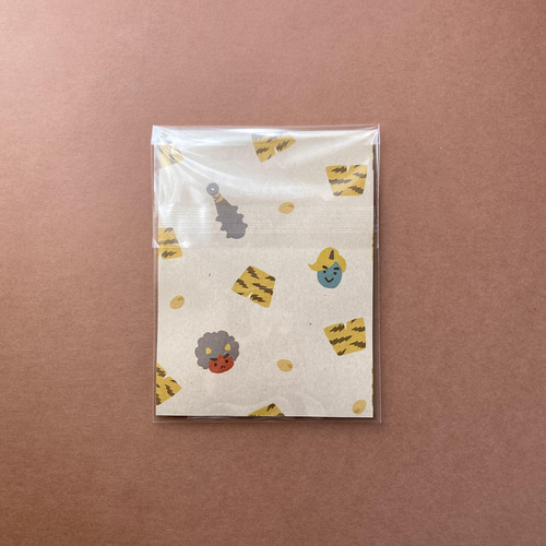 招福！鬼のパンツ柄 フレークシール 25枚入 シール・ステッカー ひと