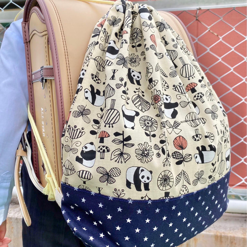 パンダ&北欧ボタニカル柄】入園、入学3点セット その他入園