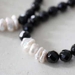 pearl onyx bracelet [kgf3929] 3枚目の画像