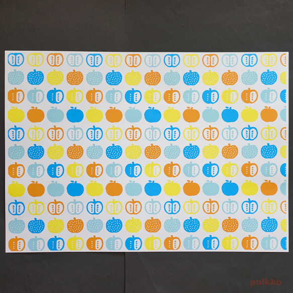 紙書封面斯堪的納維亞圖案（彩色）A3 尺寸（5 件套） 第11張的照片