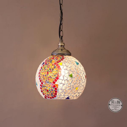 モザイクガラスペンダントランプ、吊り下げ