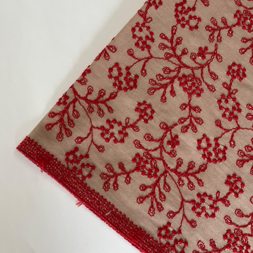 フラワーステッチレース。刺繍生地 レース 生地 paruphan 通販