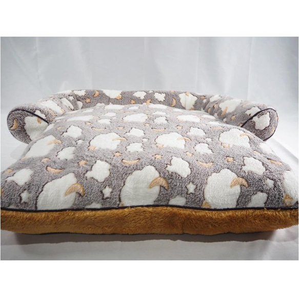 ペットベッド 半フチマット 星 雲 犬 猫 クッション ペットグッズ 秋 冬 寝具 MA52 MA53 MA54 3枚目の画像