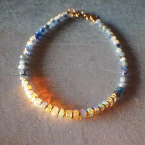 14Kgf* Opal & Kyanite Bracelet オパール＆カイヤナイト 