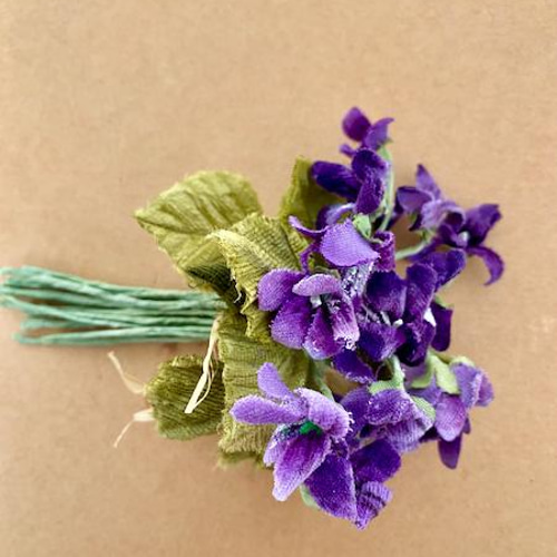 布花 すみれのコサージュ B-1 コサージュ Favorite Garden 通販 布花 すみれのコサージュ B-1 コサージュ Favorite Garden 通販