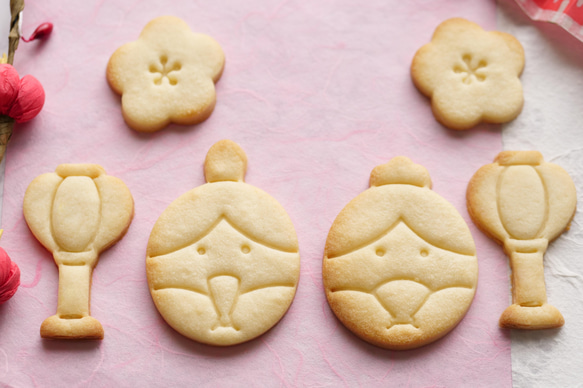 雛人形たまご【お雛様】（スタンプ付き）　クッキー型・クッキーカッター 2枚目の画像