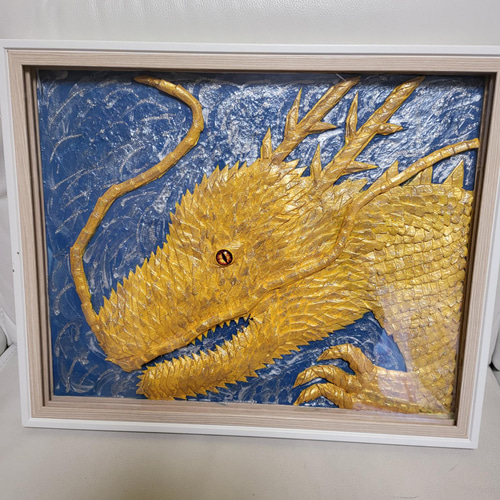 絵画 龍 日本画 額付き 41cm✖️38cm 美術品 龍神 水の神様 真作 楽天市場】龍画の通販
