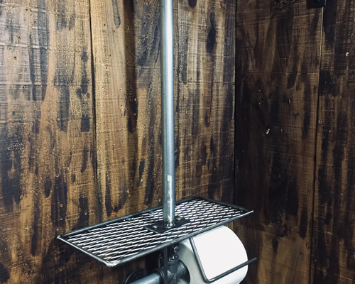 cream.70 ぺーパーホルダー ガス管 ダブル押さえ 介助バー付き