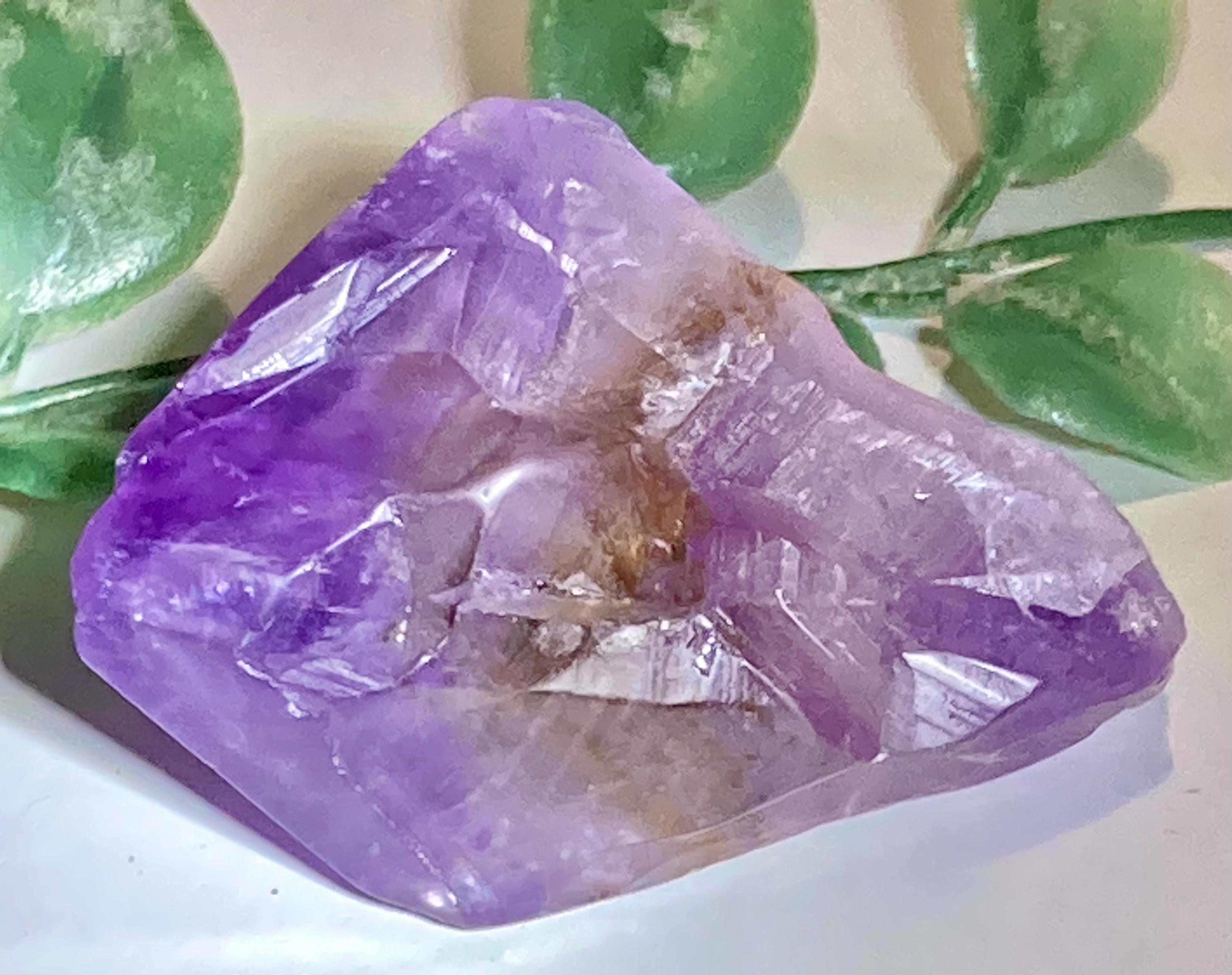 カクセコナイト✨ 虹入り ⭐︎ アメジスト ラフストーン　原石