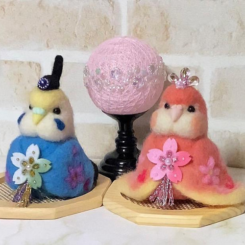 羊毛フェルト オーダー お雛様飾りセット 確認用