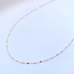 【K10YG】長さが選べる♡Double Simple Necklace 6枚目の画像