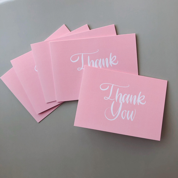 Thank you 2つ折りミニカード サンキューカード 5枚入