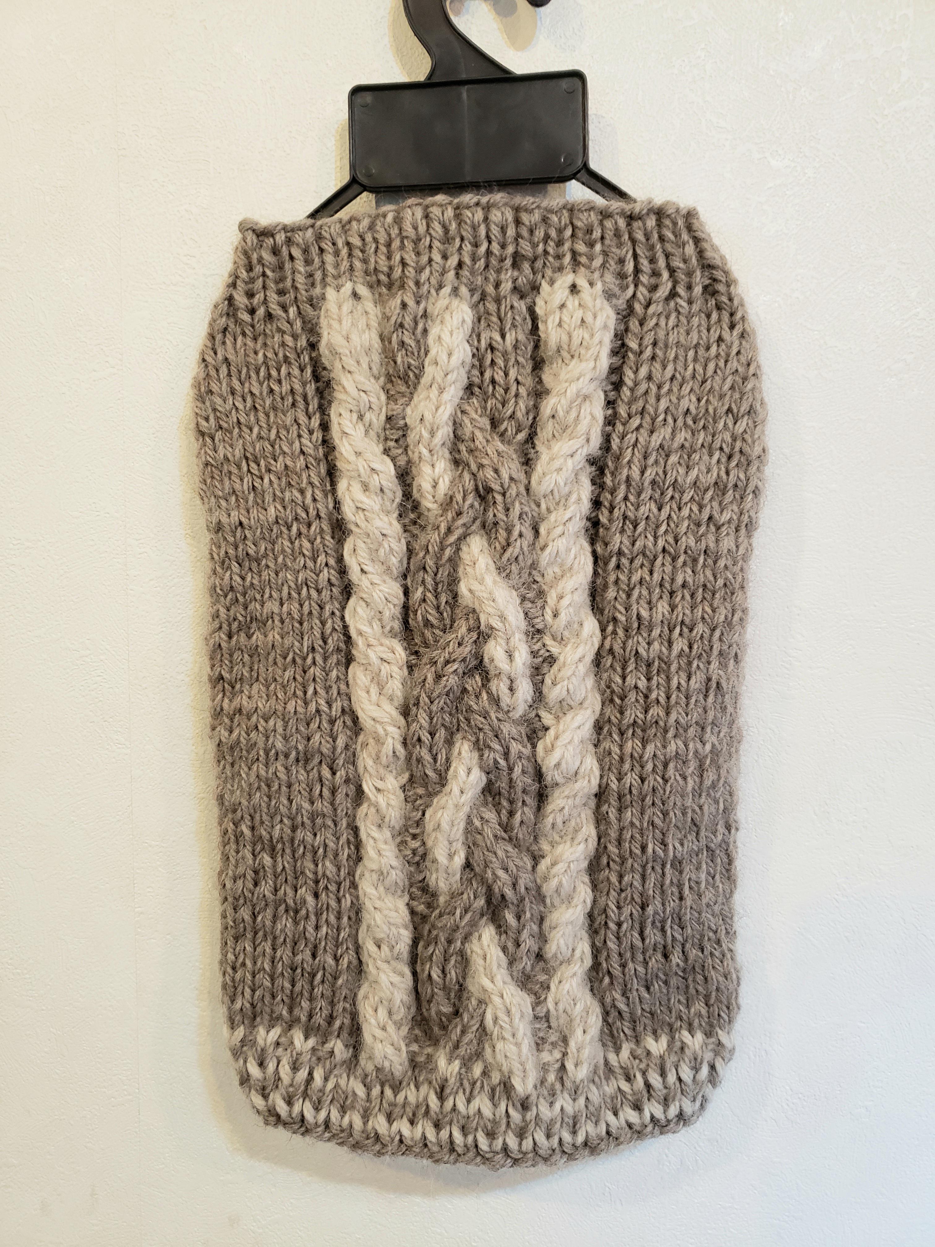 ⑮確認用ページ　リブ　アラン風ニット　犬服ハンドメイド