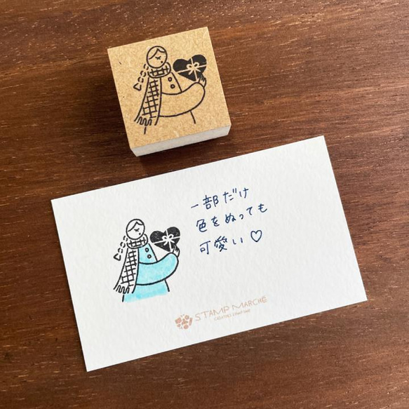 小丸子二月插圖郵票情人節 A (a-100) Hanko Hanko 女孩可愛 第6張的照片