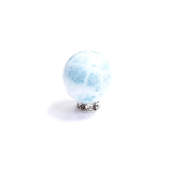 【優しいオーラ】現品一粒売り ラリマー ブルーペクトライト １６ミリ Ｌａ１１ ハンドメイド クォーツ カリブ海の宝石 3枚目の画像