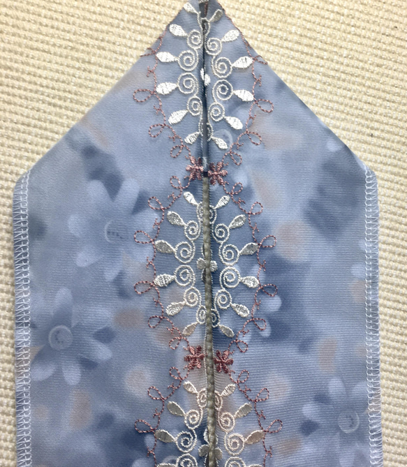 洗える刺繍半衿　霞チュール 7枚目の画像