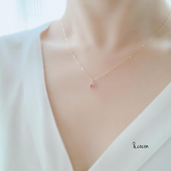 【アメジスト】宝石質AAA 2way☆K10YG New Simple Necklace 2枚目の画像