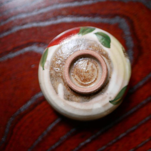 清酒杯茶花陶器京燒 第4張的照片