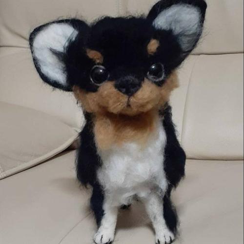 羊毛フェルトクロチワワ