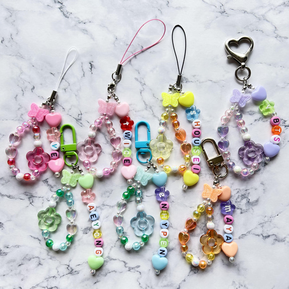♡ビーズ ストラップ •ᴗ•ꕤキーホルダー オーダーページ ♡ オーダー