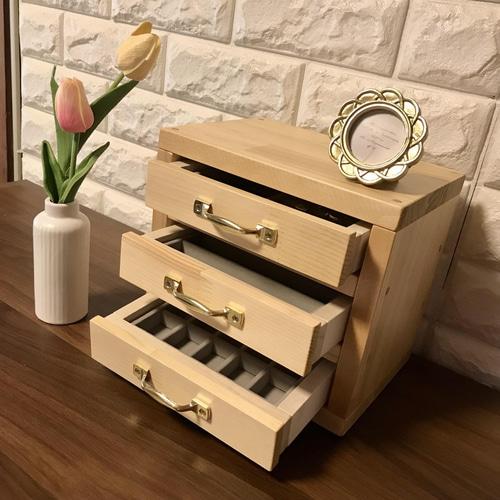5色から選べる】【アクセサリートレイ(ベロアタイプ)3個付き