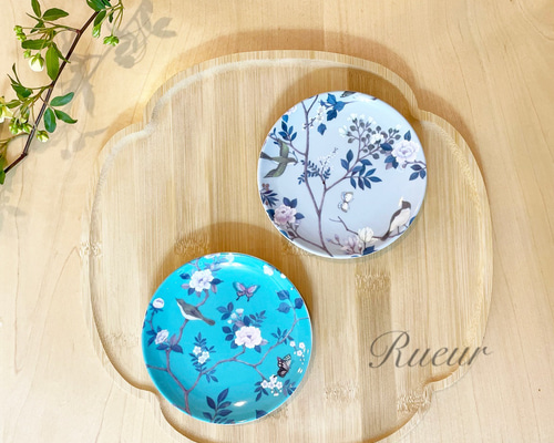 輸入雑貨　シノワズリ　『薔薇の灰皿』　ゴールド　薔薇柄　リビング ローズアソートSクワトロ - j-deux-cercle