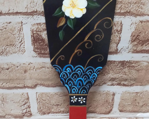 お正月☆花柄の羽子板☆トールペイント その他インテリア雑貨
