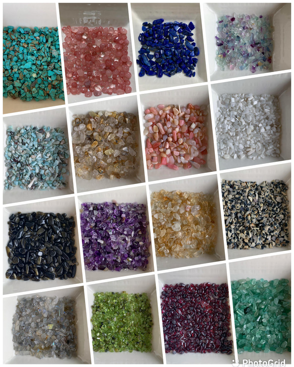16種から選べる　天然石さざれ(4種)極小-小粒サイズ 1枚目の画像