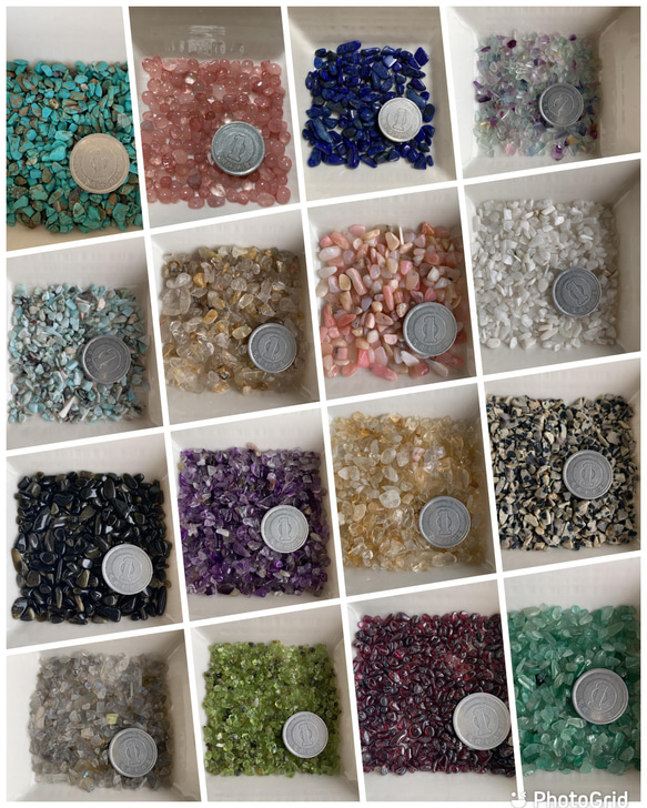 16種から選べる　天然石さざれ(4種)極小-小粒サイズ 3枚目の画像